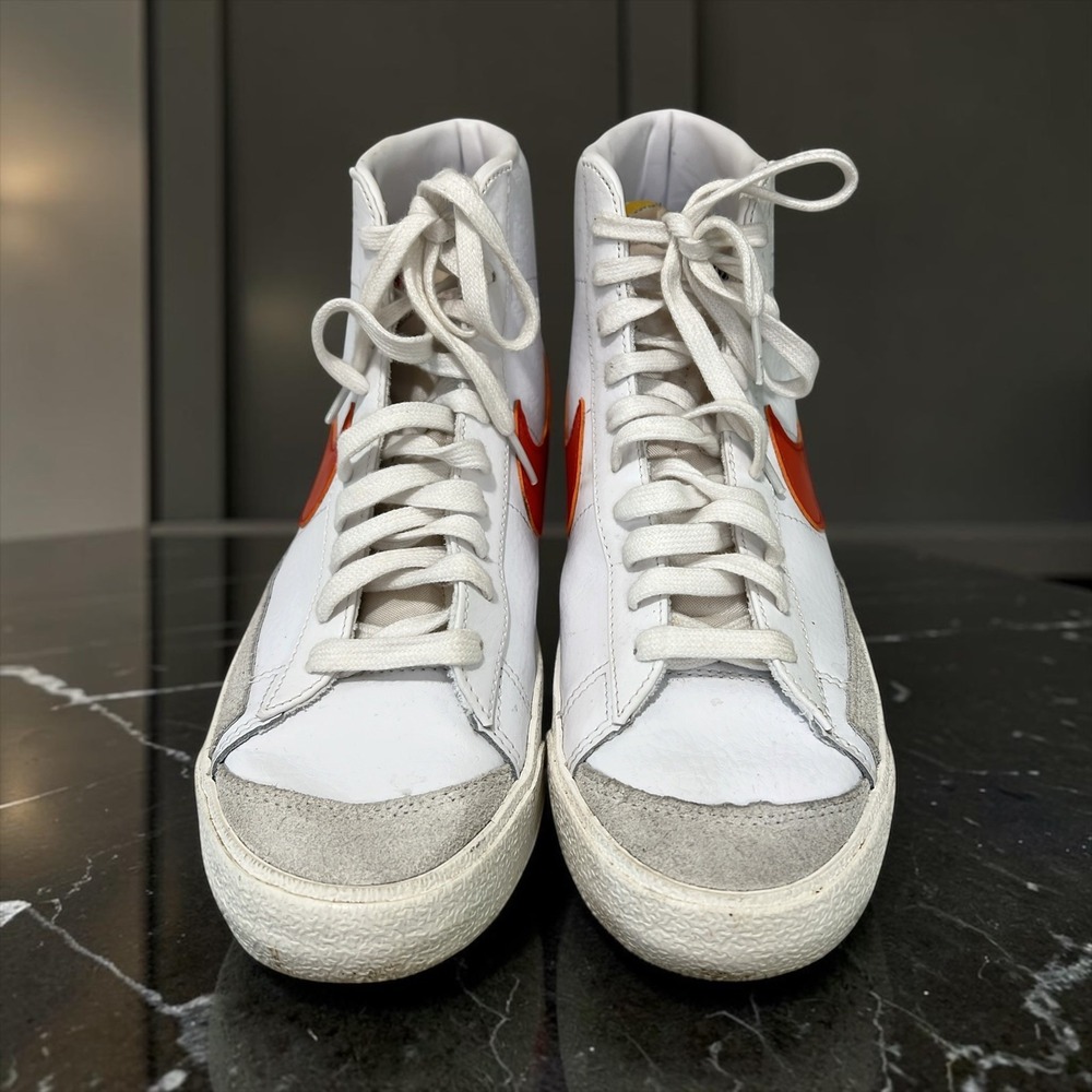 Nike Blazer '77 Vintage Mid White/Sail Mantra Orange Leather BQ6806-110